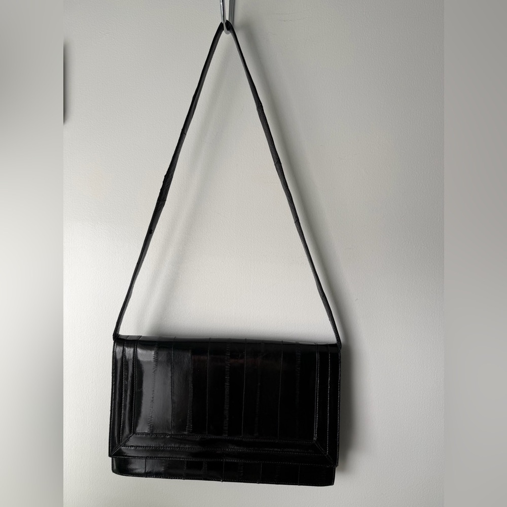 🌸Vintage Eel Skin Clutch Purse Hand Bag